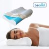 Back Support Systems BeCool Neck Contour Pillow Relieves Pressure from Your Neck and Spine
